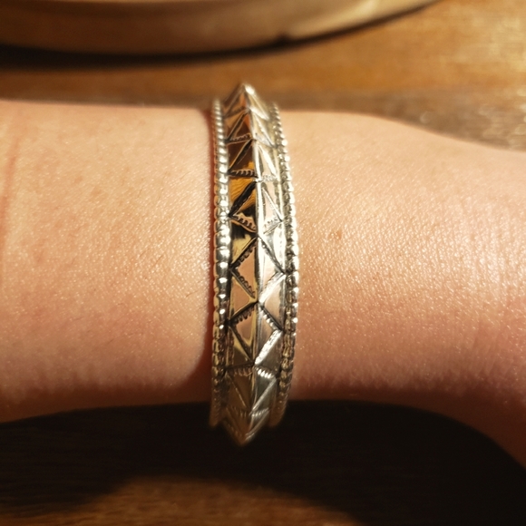 Vintage Sterling Silver Cuff Bracelet